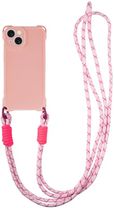 Чехол TPU CrossBody with straps для Apple iPhone 13 (6.1") (Pink) Чехол TPU CrossBody with straps для Apple iPhone 13 (6.1") (Pink)