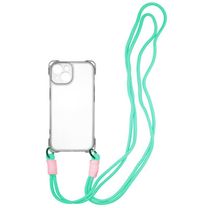 Чехол TPU CrossBody with straps для Apple iPhone 15 (6.1") (Transparent)