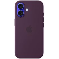 Чохол Silicone Case with MagSafe iPhone 16 plus Plum copi