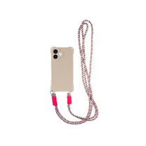 Чехол TPU CrossBody with straps для Apple iPhone 16 (6.1") (Antique White) Чехол TPU CrossBody with straps для Apple iPhone 16 (6.1") (Antique White)