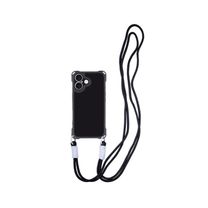 Чехол TPU CrossBody with straps для Apple iPhone 16 (6.1") (Black)