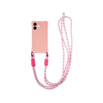 Чехол TPU CrossBody with straps для Apple iPhone 16 Plus (6.7") (Pink) Чехол TPU CrossBody with straps для Apple iPhone 16 Plus (6.7") (Pink)