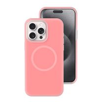 Чехол Neon Silicone Case MagSafe (iPhone 16 Pro – Berry Pink)