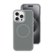Чехол Neon Silicone Case MagSafe (iPhone 16 Pro Max – Gray)