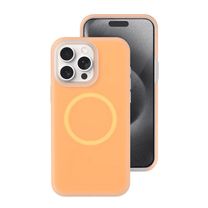 Чехол Neon Silicone Case MagSafe (iPhone 15 Pro – Orange)