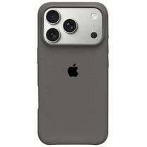Чехол Silicone Case with MagSafe + Button iPhone 17 Pro Stone Grey