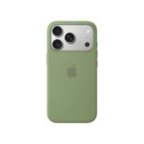 Чехол Silicone Case with MagSafe + Button iPhone 17 Pro Max Light Moss