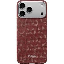 Чехол Pitaka Ultra-Slim Case Monogram Red/Gold for iPhone 17 Pro (KI1702PTK) Чехол Pitaka Ultra-Slim Case Monogram Red/Gold for iPhone 17 Pro (KI1702PTK)