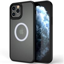 Чехол TPU+PC Metal Buttons with MagSafe iPhone 12 Pro Max (6.7") - black