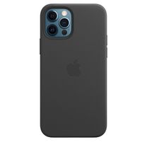 Чехол iPhone Leather Case with MagSafe 12 /12 Pro ( 6.1) Black