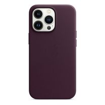 Чохол Leather Case with MagSafe 13 Pro Dark Cherry