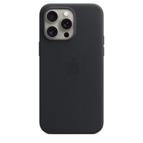 Чохол Leather Case with MagSafe iPhone 15 Pro Black