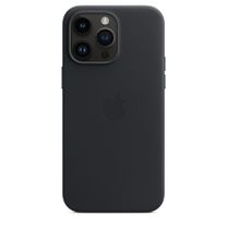 Чехол Leather Case with MagSafe iPhone 15 Pro Max Black