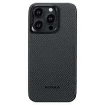 Чехол Pitaka MagEZ Case 4 Twill 600D Black/Grey for iPhone 15 Pro (KI1501PA)