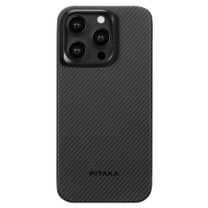 Чохол Pitaka MagEZ Case 4 Twill 600D Black/Grey for iPhone 15 Pro Max (KI1501PMA)