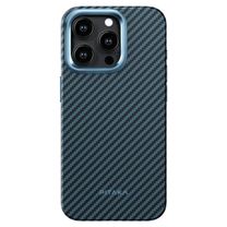 Чехол Pitaka MagEZ Case Pro 4 Twill 1500D Black/Blue for iPhone 15 Pro (KI1508PPA)