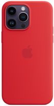 Чехол silicone Case with magsafe iphone 14 Pro Max (Product) Red copi (A)