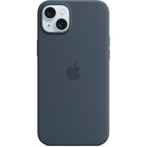 Чохол Silicone Case with MagSafe iPhone 15 plus Storm Blue