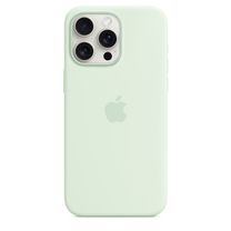 Чохол Silicone Case with MagSafe iPhone 15 Pro Max Soft Mint