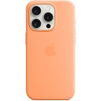Чехол Silicone Case with MagSafe iPhone 15 Pro Orange Sorbet