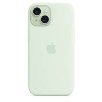 Чехол Silicone Case with MagSafe iPhone 15 Soft Mint