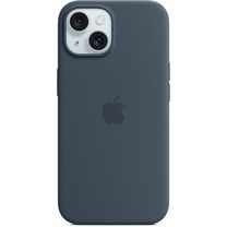Чехол Silicone Case with MagSafe iPhone 15 Storm Blue