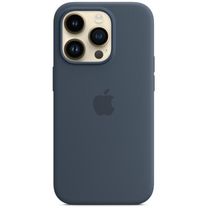 Чехол silicone with magsafe Case iphone 14 Pro Stormblue
