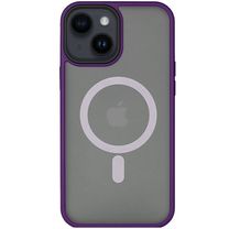 Чехол TPU+PC Metal Buttons with MagSafe 14 (6.1") - purple