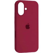 Чехол Silicone Case Full Protective (AA) для Apple iPhone 16 (6.1") (Бордовый/Maroon) Чехол Silicone Case Full Protective (AA) для Apple iPhone 16 (6.1") (Бордовый/Maroon)