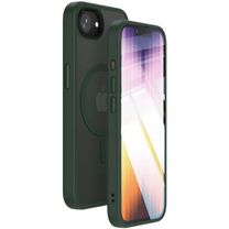 Чохол TPU+PC Metal Buttons with MagSafe Colorful для Apple iPhone 16e (6.1") (Зелений / Dark Green)