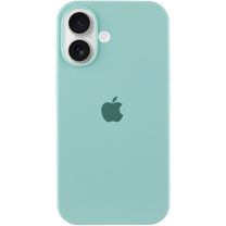 Чехол Silicone Case Full Protective (AA) для Apple iPhone 16 Plus (6.7") (Бирюзовый/Beryl)