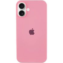 Чехол Silicone Case Full Protective (AA) для Apple iPhone 16 (6.1") (Розовый/Light pink)