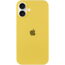 Чехол Silicone Case Full Protective (AA) для Apple iPhone 16 (6.1") (Желтый/Yellow)