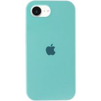 Чехол Silicone Case Full Protective (AA) для Apple iPhone 16e (6.1") (Бирюзовый/Marine Green)