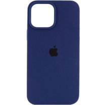 Чехол Silicone Case Full Protective (AA) для Apple iPhone 16 Pro (6.3") (Синий/Deep navy)