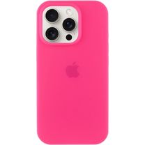 Чохол Silicone Case Full Protective (AA) для Apple iPhone 16 Pro (6.3") (Рожевий / Barbie pink)