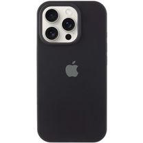 Чехол Silicone Case Full Protective (AA) для Apple iPhone 16 Pro (6.3") (Черный/Black)
