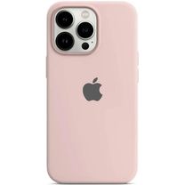Чехол Silicone Case Full Protective (AA) для Apple iPhone 16 Pro (6.3") (Розовый/Chalk Pink)