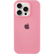 Чехол Silicone Case Full Protective (AA) для Apple iPhone 16 Pro (6.3") (Розовый/Light pink)