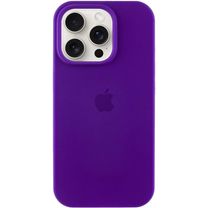 Чехол Silicone Case Full Protective (AA) для Apple iPhone 16 Pro (6.3") (Фиолетовый/Ultra Violet)