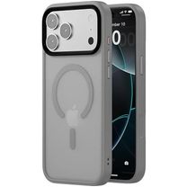 Чехол TPU+PC Metal Buttons with MagSafe iPhone 17 Pro (6.3") (Серый / Grey) Чехол TPU+PC Metal Buttons with MagSafe iPhone 17 Pro (6.3") (Серый / Grey)