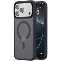 Чехол TPU+PC Metal Buttons with MagSafe iPhone 17 Pro (6.3") (Синий / Navy Blue) Чехол TPU+PC Metal Buttons with MagSafe iPhone 17 Pro (6.3") (Синий / Navy Blue)