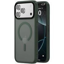 Чохол TPU+PC Metal Buttons with MagSafe iPhone 17 Pro Max (6.9") (Зелений / Dark Green)