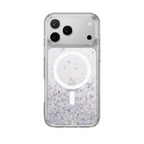 Чехол SwitchEasy Starfield M 3D Glitter Case with MagSafe for iPhone 17 Pro Max, Transparent/White Ring