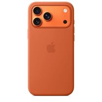 Чехол Silicone Case with MagSafe + Button iPhone 17 Pro Max Terra Cotta