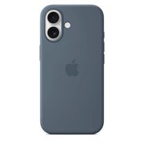 Чохол Silicone Case with MagSafe + Button iPhone 17 Anchor blue