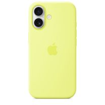 Чохол Silicone Case with MagSafe + Button iPhone 17 Neon yellow Чохол Silicone Case with MagSafe + Button iPhone 17 Neon yellow