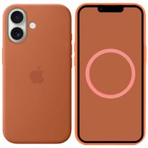 Чохол Silicone Case with MagSafe + Button iPhone 17 Terra cota