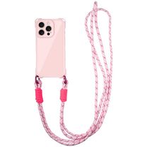 Чехол TPU CrossBody with straps для Apple iPhone 15 Pro Max (6.7") (Pink)