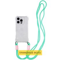 Чехол TPU CrossBody with straps для Apple iPhone 16e (6.1") (Transparent)